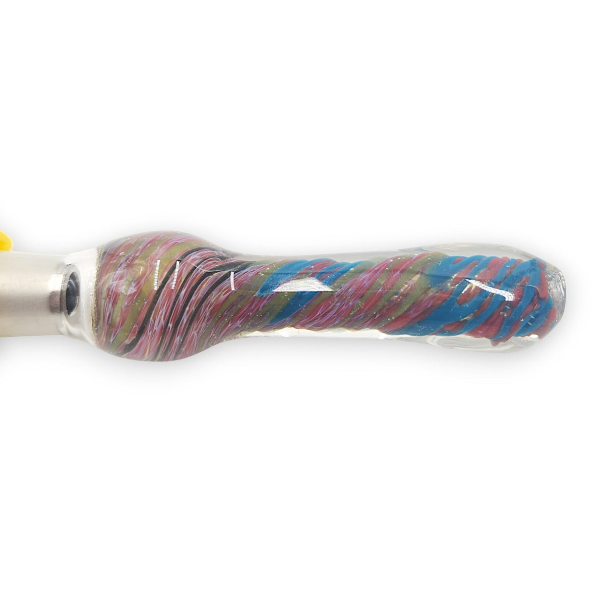 7" TITANIUM TIP Vapor Straw High Quality Thick Glass Wax Tobacco Smoking Pipe