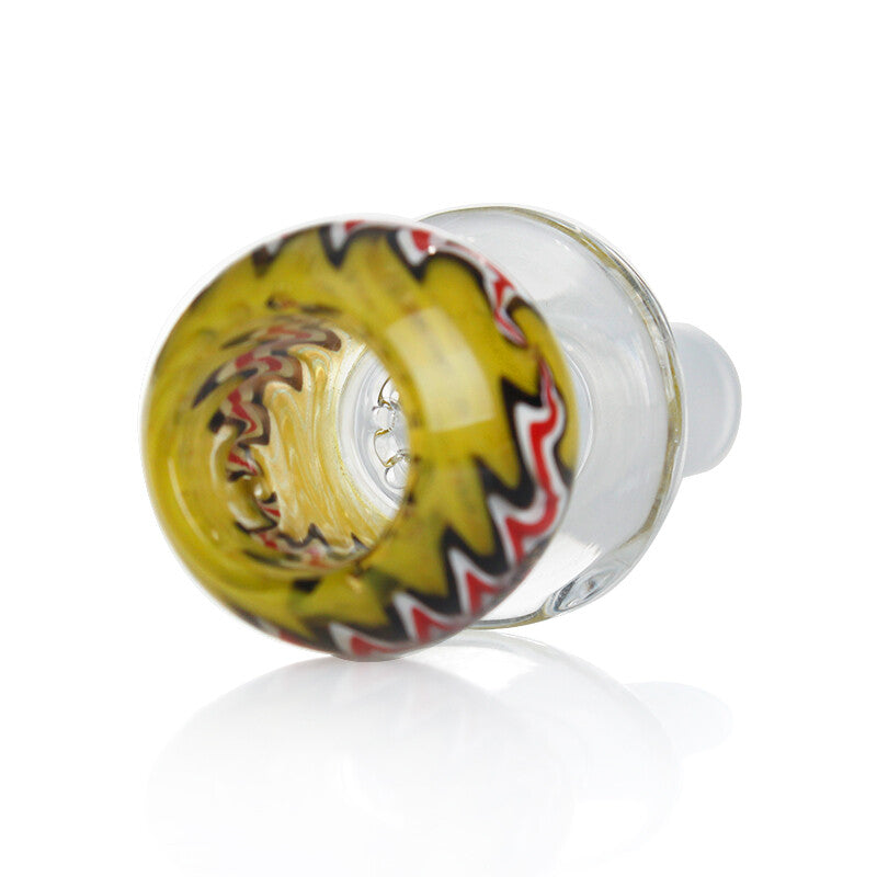 14Mm Glass Bowl 7-Hole Screen Thick Large Capacity Made with American Glass Rod