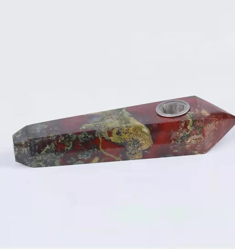 Natural Quartz Smoking Pipe Crystal Point Wand Stone Rock Obelisk Healing 1Pc