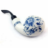 MUXIANG Ceramic Tobacco Pipe Handmade Smoking Pipe Gift with 10 Free Accessories