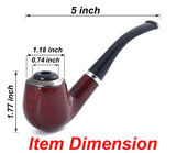 Durable Wooden Wood Sense Smoking Pipe Tobacco Cigarettes Cigar Resin Pipes Gift