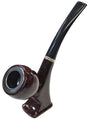6" Marble Durable Wooden Wood Smoking Pipe Tobacco Pipes Dark FREE SHIP *USA*