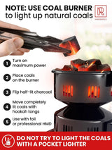 M. ROSENFELD 72 PCS COCONUT HOOKAH CHARCOAL 25MM CUBES