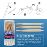 Kashmir Pre Rolled Cones King Size Blueberry Flavored Rolling Paper Cones 50 Ct