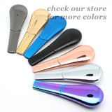 3.8" Metal Smoking Pipes Magnetic Lid Zinc Alloy Smoke Bowl Tobacco Black Pipe