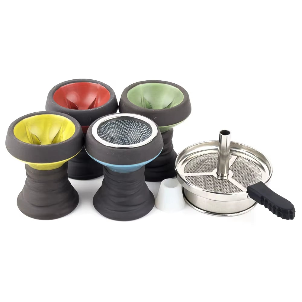 CERAMIC HOOKAH BOWL WITH STAINLESS STEEL SCREEN LM-B161