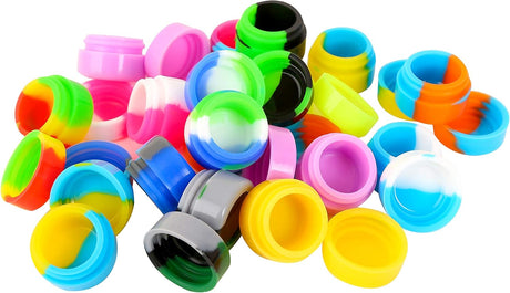 2ML 100Pcs Silicone Containers Non-Stick Containers Multi Use Storage Jars Assor