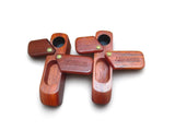2 Value Set Wooden Pipes 180° Rotating Handmade Wooden Pipe with Storage Chamber