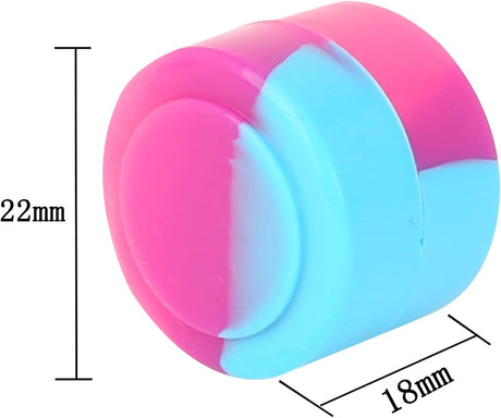 2ML 100Pcs Silicone Containers Non-Stick Containers Multi Use Storage Jars Assor