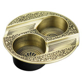 Three-Slot Retro Metal Easy-To-Clean Cigar Ashtray