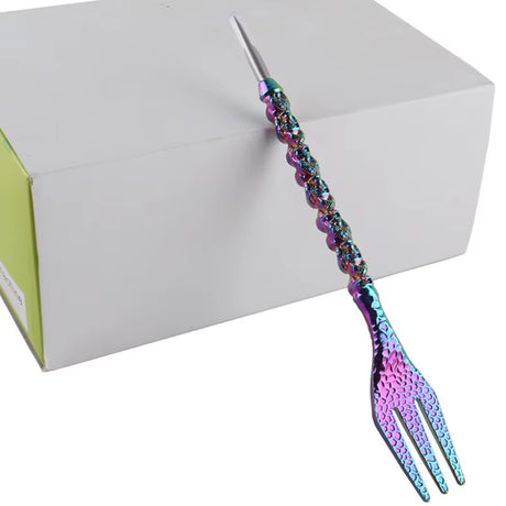 ALUMINUM HOOKAH FORK WITH FOIL PUNCHER AND PU BAG SHISHA ACCESSORY