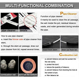 Rosewood Churchwarden Gandalf Pipe Long Stem Bent Tobacco Pipe W/ Accessories US