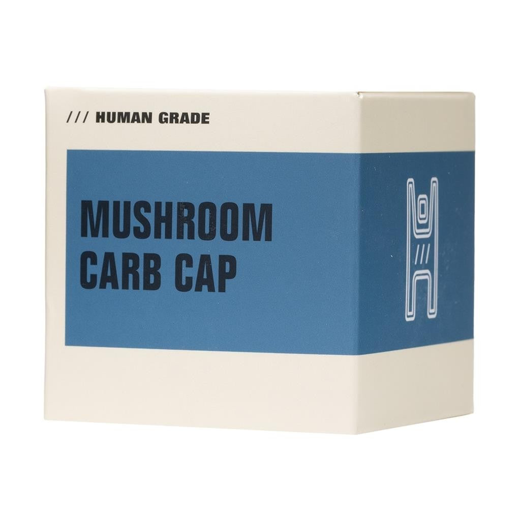 Human Grade Carb Cap Mushroom V1 MATRIX GREEN BASE Thick Boro Glass Handmade