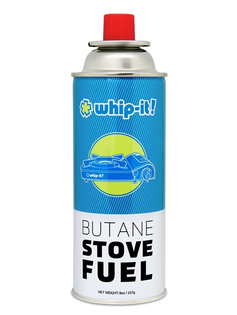 WHIP-IT BUTANE CAMPING STOVE FUEL – 8 OZ (8 PACK)