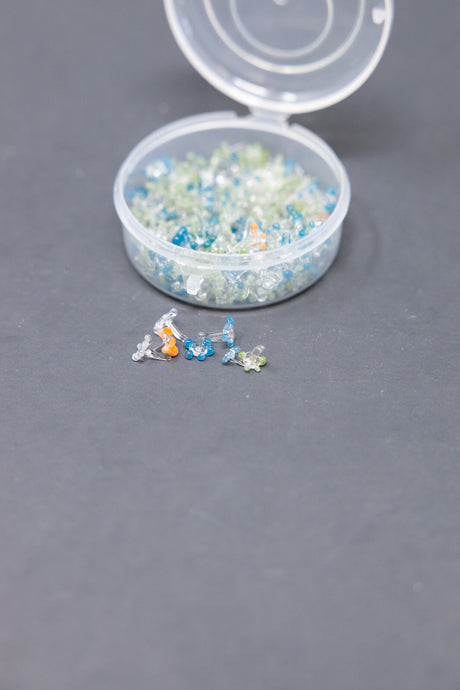 200 Count | Top Quality Daisy Glass Pipe Screens Filter 6Mm-9Mm Assorted Colors