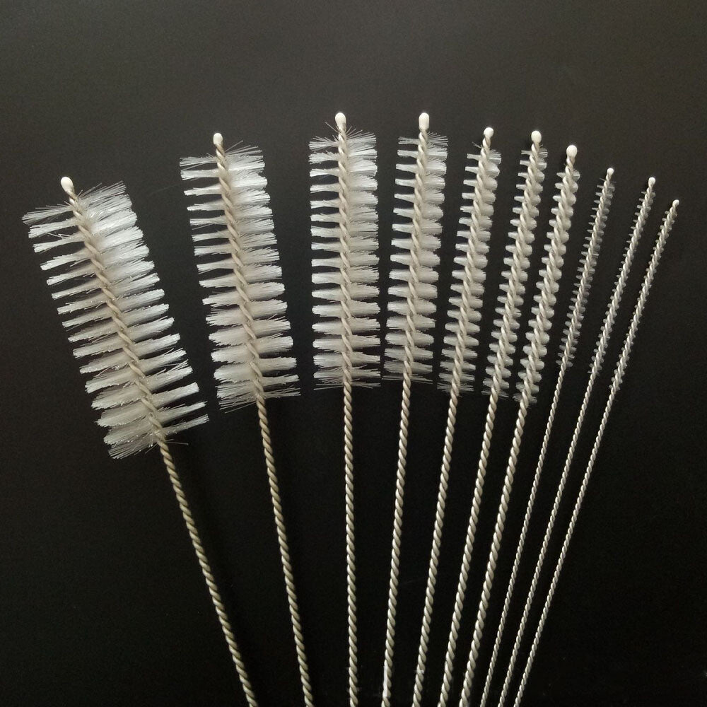 10Pcs Pipe Cleaners Brush Smoking / Tobacco Pipe Cleaning Tools White 10 Sizes