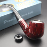 Durable Wooden Wood Sense Smoking Pipe Tobacco Cigarettes Cigar Resin Pipes Gift