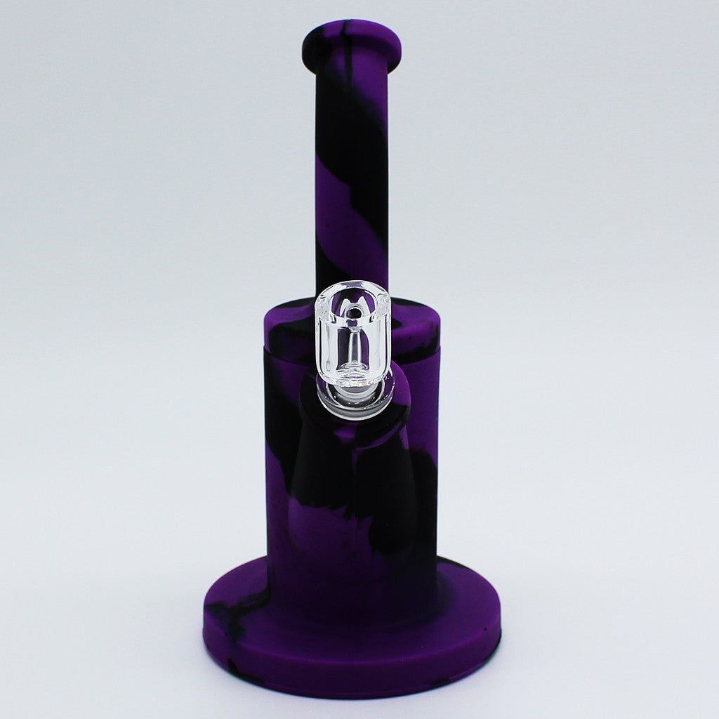 Silicone Rig Smoking Water Pipe Tobacco with 14Mm Glass Bowl