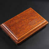 Large Double Slot Household Solid Wood Metal Ashtray