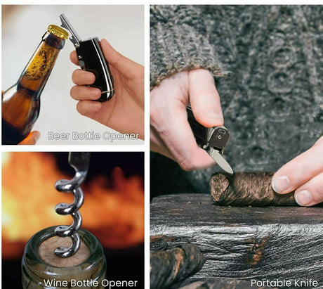 Dual Arc Plasma Electric Lighter USB Rechargeable, Multi Function,Outdo