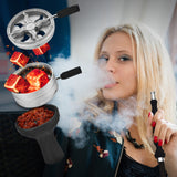 HOOKAH, GET FUNKY BOOK STYLE HOOKAH SET SHISHA KIT WITH HEAT MANAGEMENT DEVICE