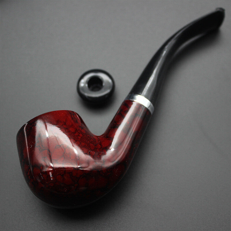 Durable Wooden Wood Sense Smoking Pipe Tobacco Cigarettes Cigar Resin Pipes Gift