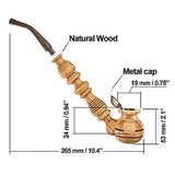 Handmade Wooden Smoking Pipe for Tobacco Cherrywood