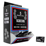 500 Pipe Filters 20Mm Silver Screens Stainless Steel Pipe Screens 3/4 (Full Box)