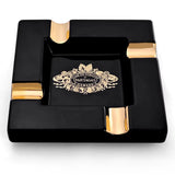 Ceramic Cigar Ashtray Square Cigarette Ashtrays 4 Holder 1 Ash Slot Table Cigar Ash Tray Large Ashtray for Home with Box