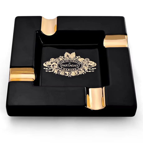 Ceramic Cigar Ashtray Square Cigarette Ashtrays 4 Holder 1 Ash Slot Table Cigar Ash Tray Large Ashtray for Home with Box