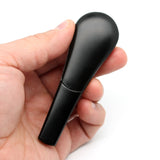 3.8" Metal Smoking Pipes Magnetic Lid Zinc Alloy Smoke Bowl Tobacco Black Pipe