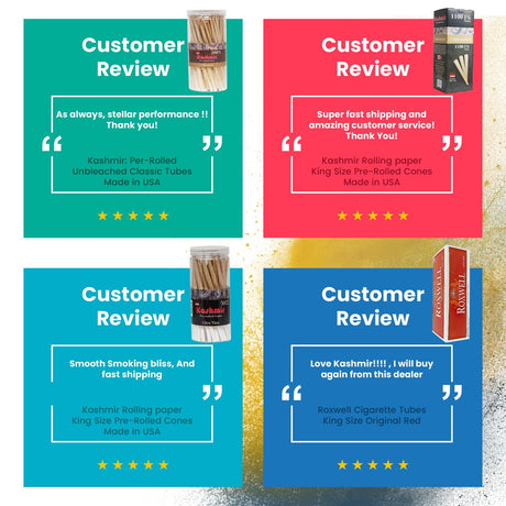 Kashmir Pre Rolled Cones King Size Strawberry Flavored Rolling Paper Cones 50 Ct