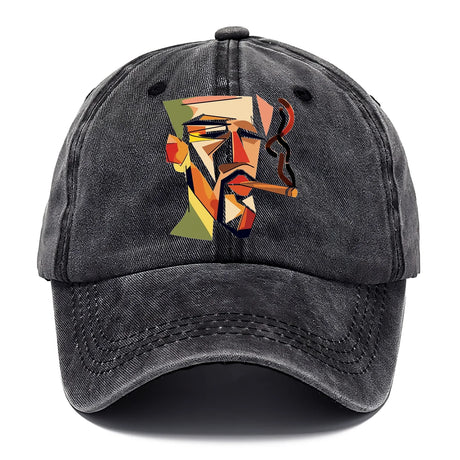 CIGAR COOL ABSTRACT SMOKER DENIM CLASSIC CAP