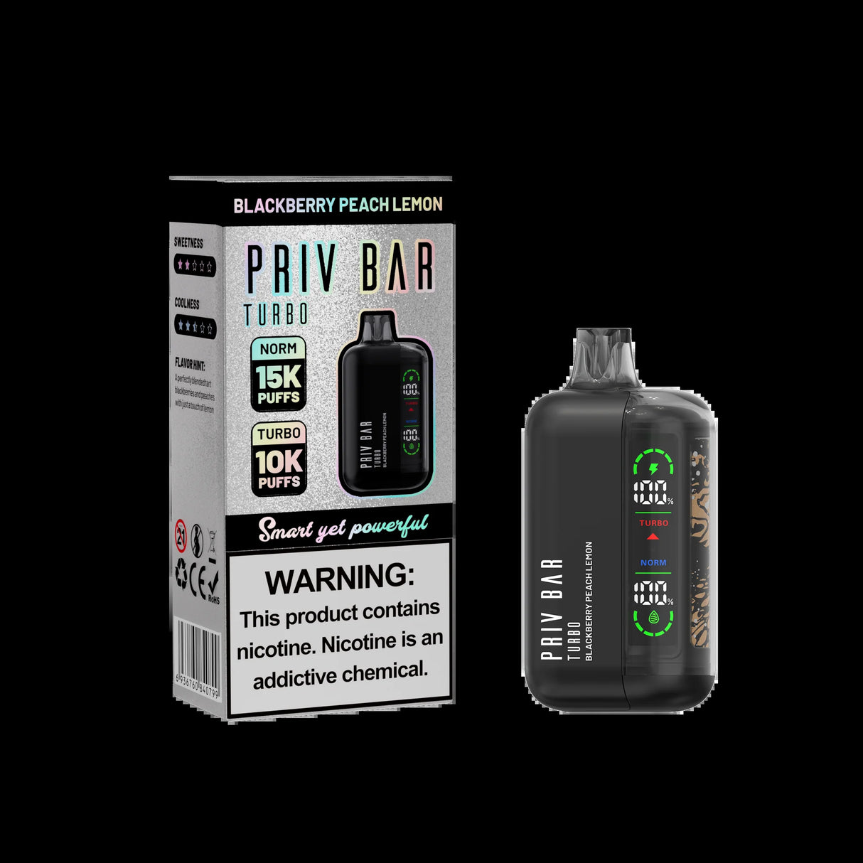 PRIV BAR TURBO DISPOSABLE DEVICE – 15K PUFFS