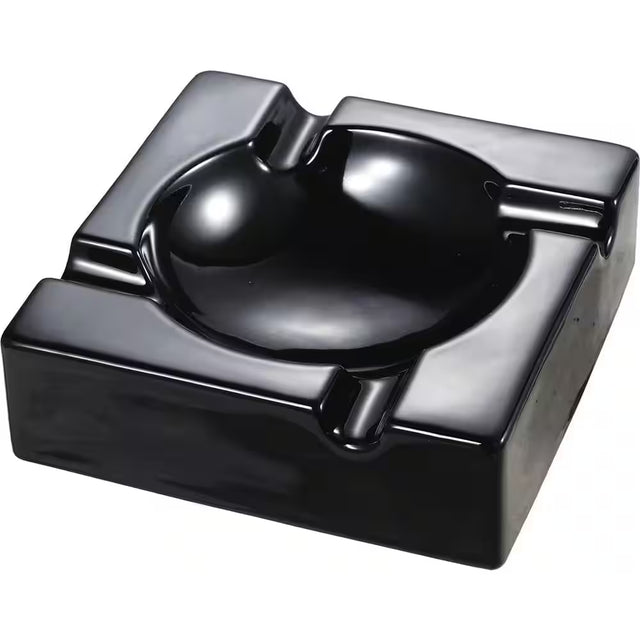 Donovan Black Ceramic Cigar Ashtray