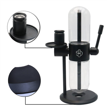 NEW TRANSPARENT GLASS GRAVITY HOOKAH WITH MODERN DESIGN