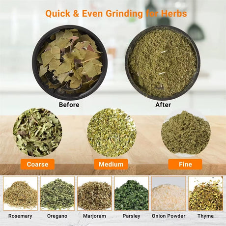 SMO PORTABLE ELECTRIC HERB & TOBACCO GRINDER – INTELLIGENT TOUCH SAFETY