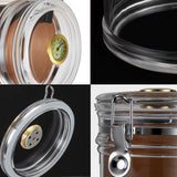 ACRYLIC CIGAR HUMIDOR JAR WITH HYGROMETER & HUMIDIFIER – HOLDS UP TO 18 CIGARS