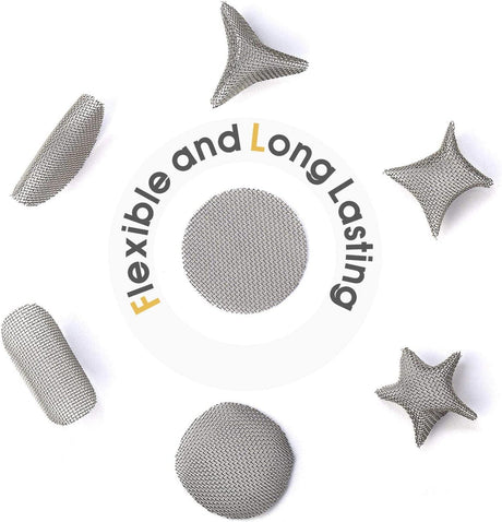 200 PCS 3/4 Inch Stainless Steel Pipe Screens, 3/4 Inch Metal Pipe Screen with M