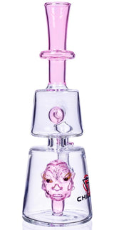 THICK Chill Glass 9" Matrix Perc Bong MONSTER BONG Bubbler GIRLY Pipe PINK Bong