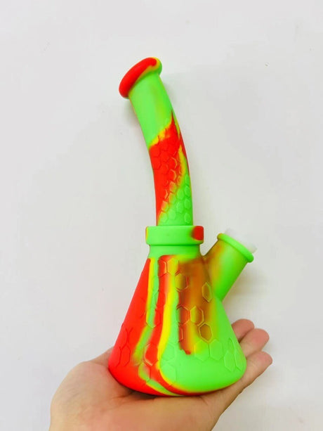 6.4 " Silicone Smoking Water Pipe Bong Tobacco Bubbler Different Colors
