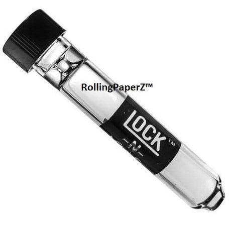 3X 'Lock N Load' Glass Chillum Tobacco Taster Pipes W/Cap 9Mm X 3" Length