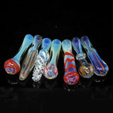 Handmade Assorted Colorful Chillums Smoking Glass Pipes 3 Inch - USA Seller
