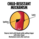 BIC MULTI-PURPOSE CANDLE EDITION LIGHTER – ASSORTED COLORS (4 PACK)