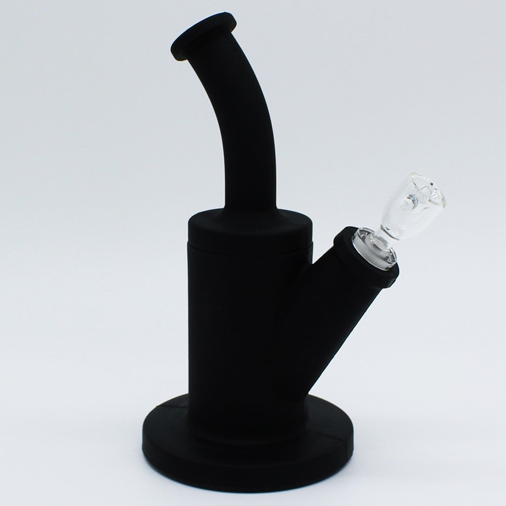 Silicone Rig Smoking Water Pipe Tobacco with 14Mm Glass Bowl