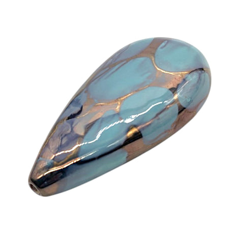 4" Ceramic Smoking Tobacco Pipe Oval Iced Mint Made in USA