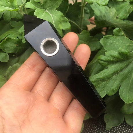 Natural Quartz Smoking Pipe Crystal Point Wand Stone Rock Obelisk Healing 1Pc