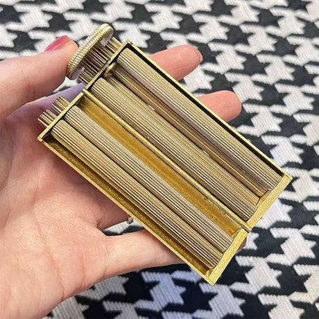 SOLID BRASS MANUAL CIGARETTE ROLLING MACHINE – FITS 70 MM ROLLING PAPERS