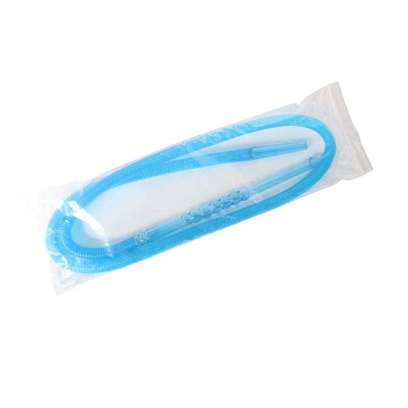 DISPOSABLE PLASTIC HOOKAH HOSE WITH LONG MOUTHPIECE 150CM SHISHA ACCESSORY