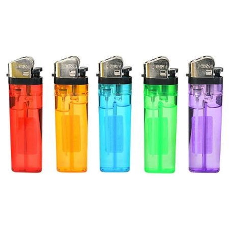 Neon Gas Disposable Lighters Perfect Strike Every Time Pack of 50